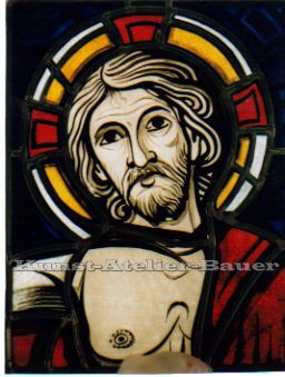 Fensterbild, Jesus 28x 35,5 cm