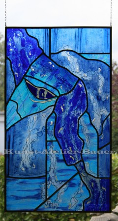 Fensterbild, Kollage 40 x 70 cm